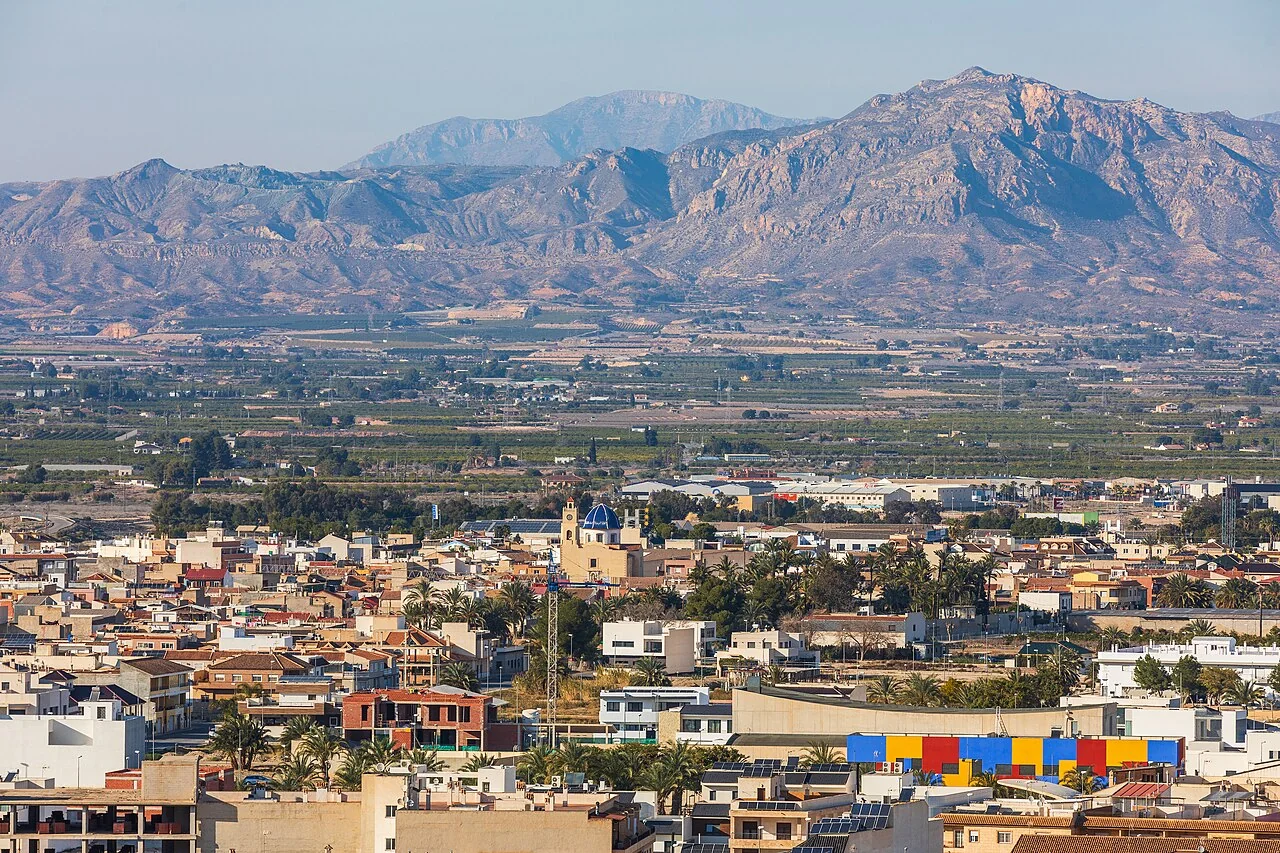 Granja de Rocamora from Castillo de Cox, Alicante, Spain, 2025 February