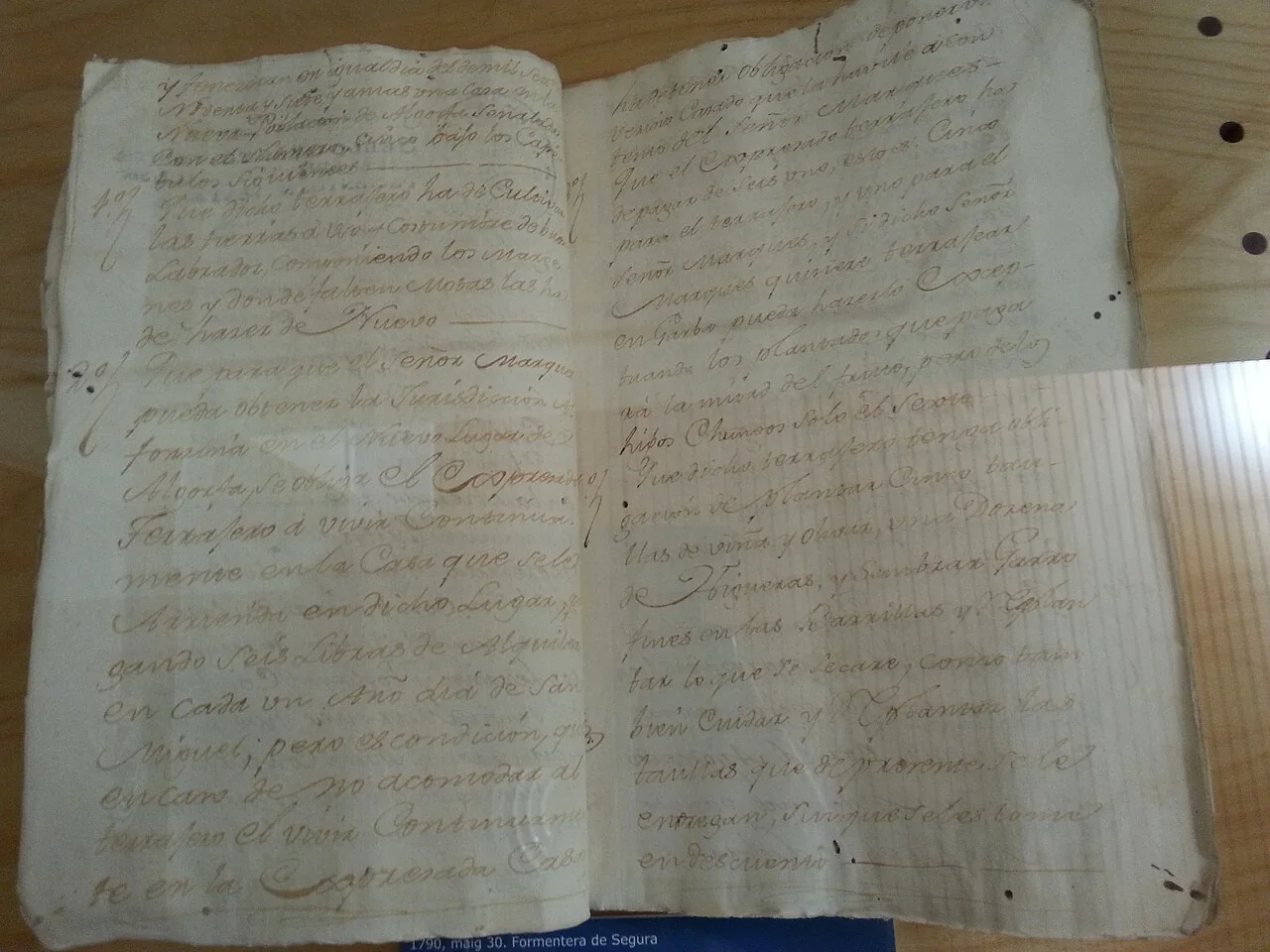 Contrato de terraje de Formentera del Segura