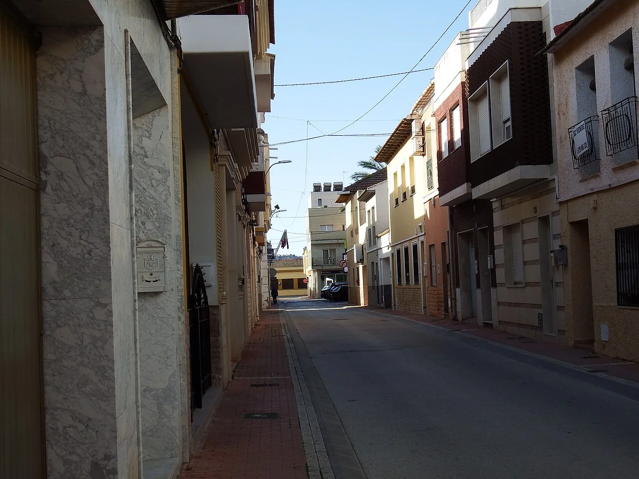 Calle del pueblo de San Fulgencio